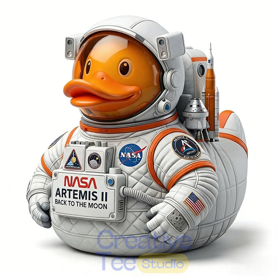 NASA Artemis II Back to THE Moon Collectible Duck