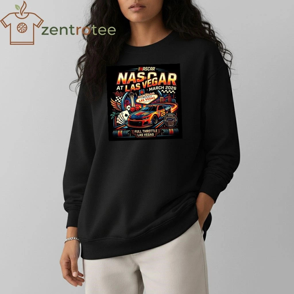 NASCAR Las Vegas March 2026 T-Shirt – Limited Edition Neon Speedway  Nkctees