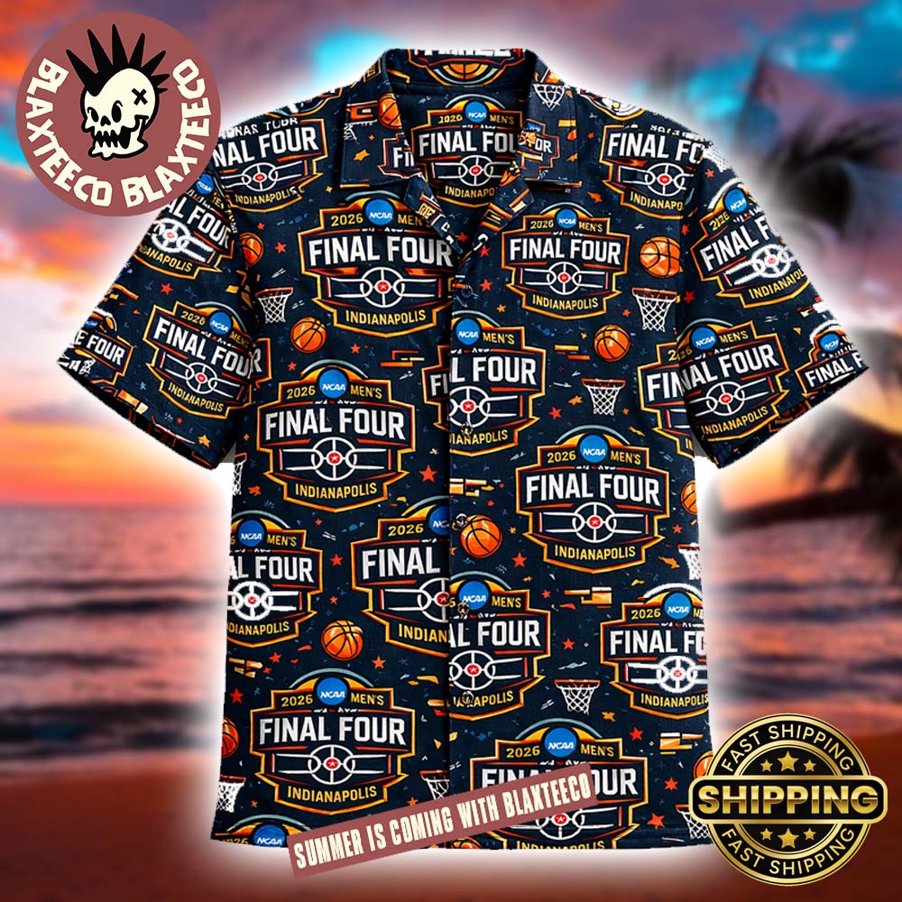 NCAA 2026 Men’s Final Four Indianapolis Logo Pattern Summer Hawaiian Shirt