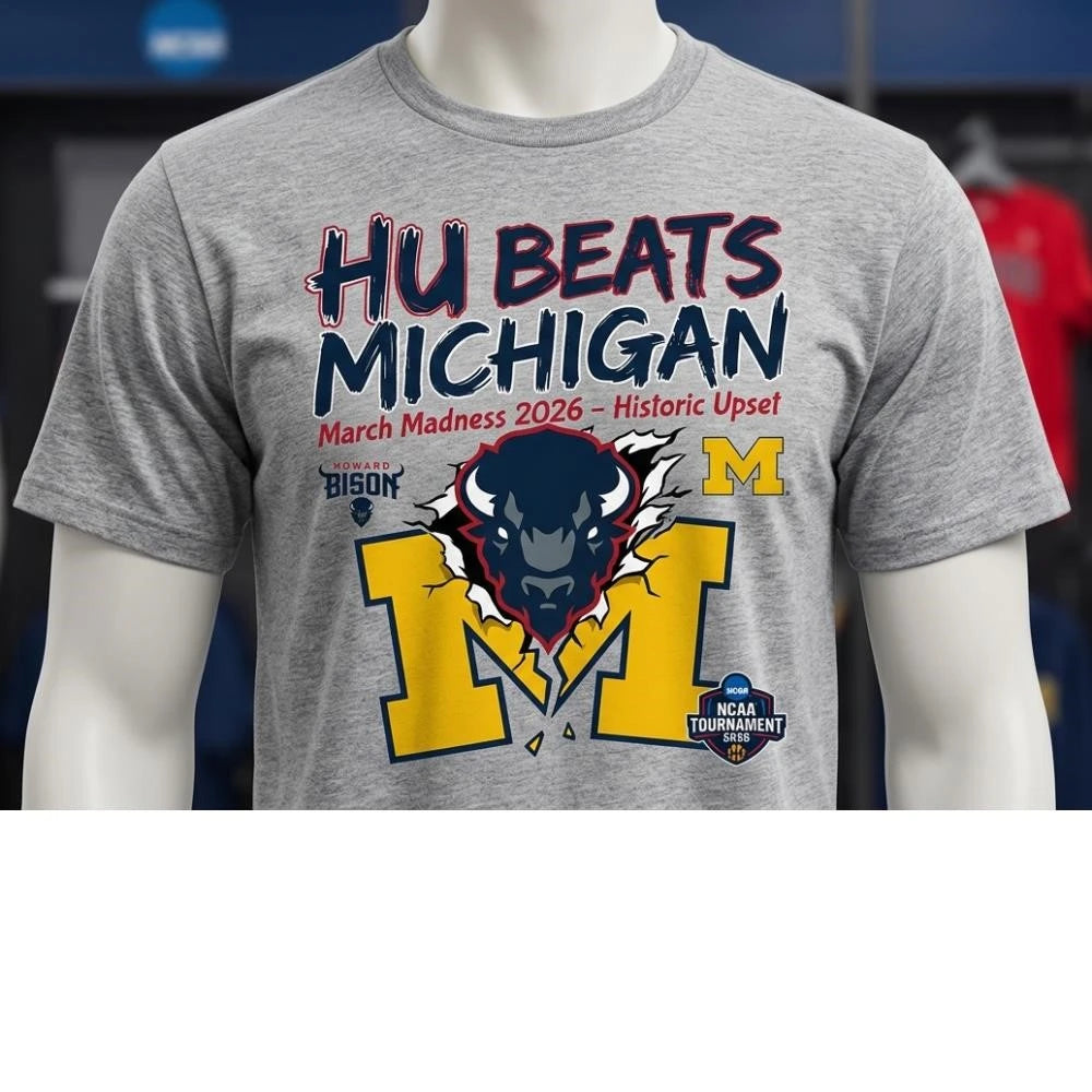 NCAA March Madness 2026 Howard Bison Beats Michigan The Historic Upset Graphic shirt