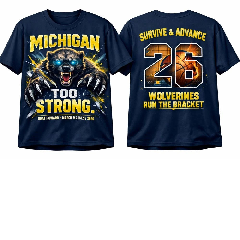 NCAA tournament 2026 Michigan beats Howard shirt