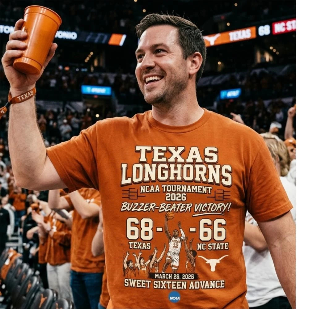 NCAA tournament 2026 Texas Longhorns 68 66 NC State shirt