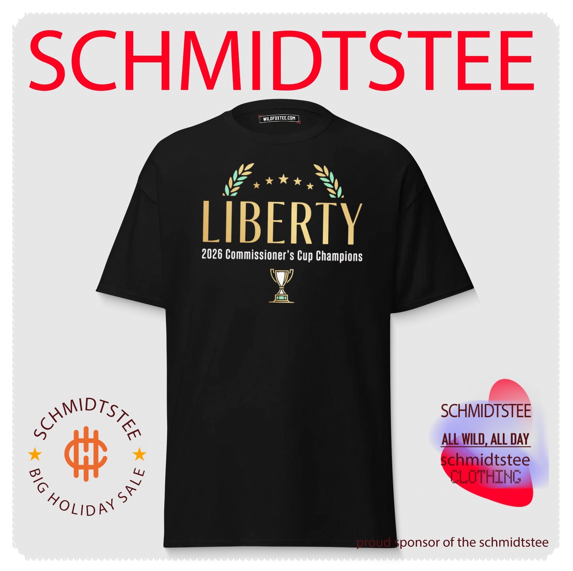 NY Liberty 2026 Commissioner’s Cup Champions trophy shirt