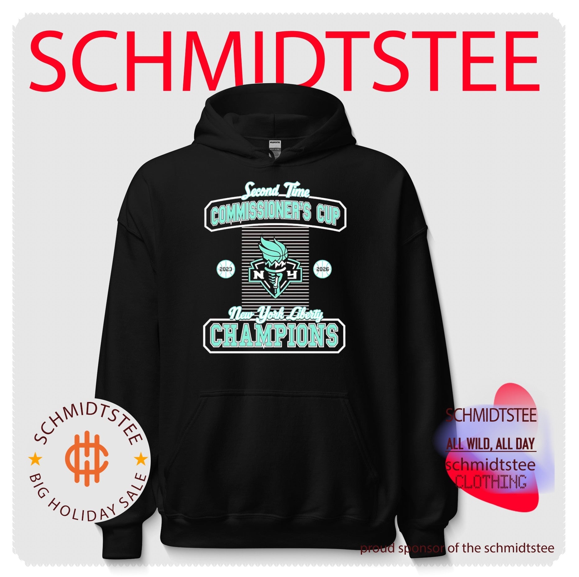 NY Liberty Second Time Commissioner’s Cup Champions 2023 2026 shirt