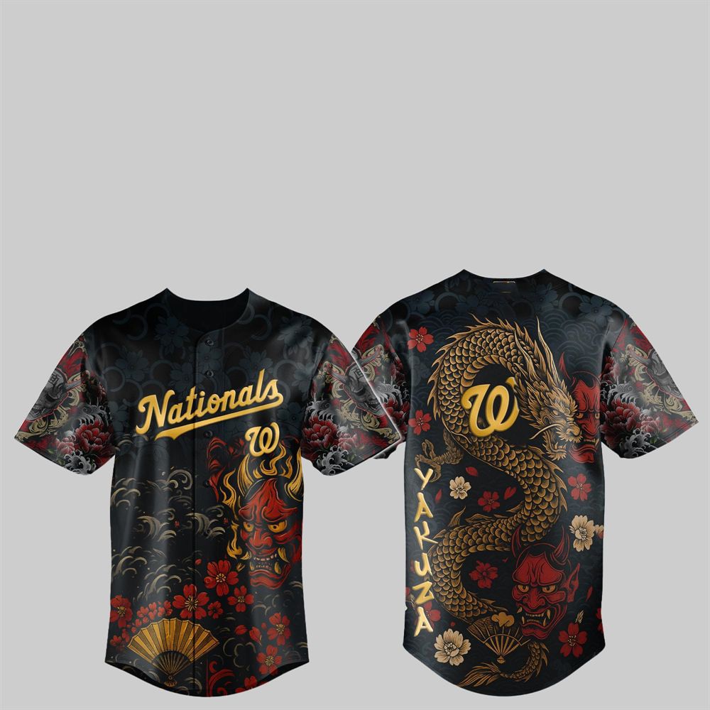 Nationals Yakuza Dragon Oni Jersey 2025 - Grishko.com