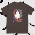 Neon Boo Gildan Shirt Halloween Ghost Classic Spooky T-Shirts