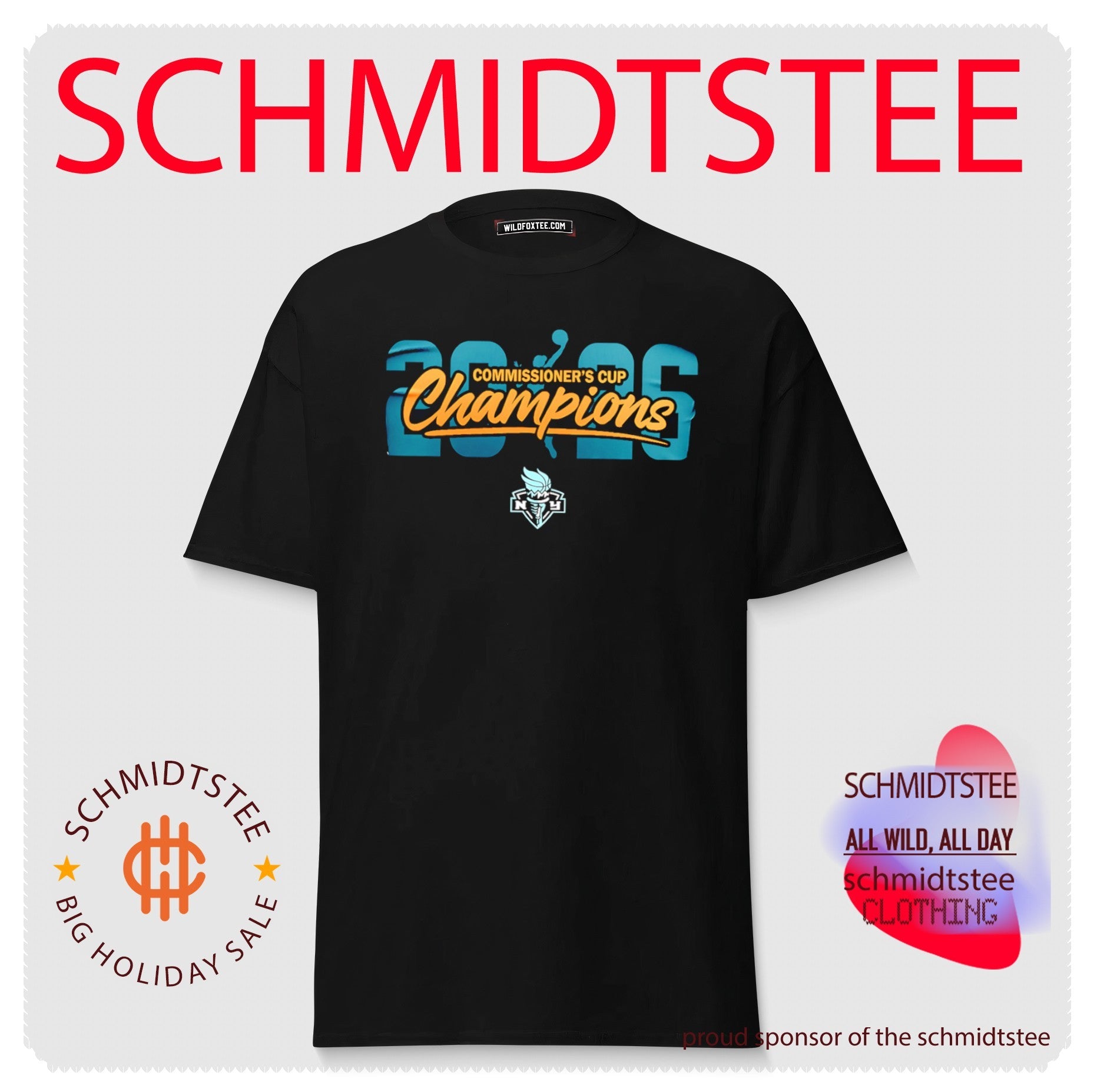 New York Liberty 2024 Commissioner’s Cup Champions shirt