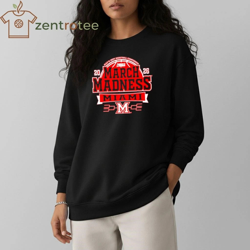 Nice Miami RedHawks 2026 NCAA Men’s Basketball March Madness Bound shirt