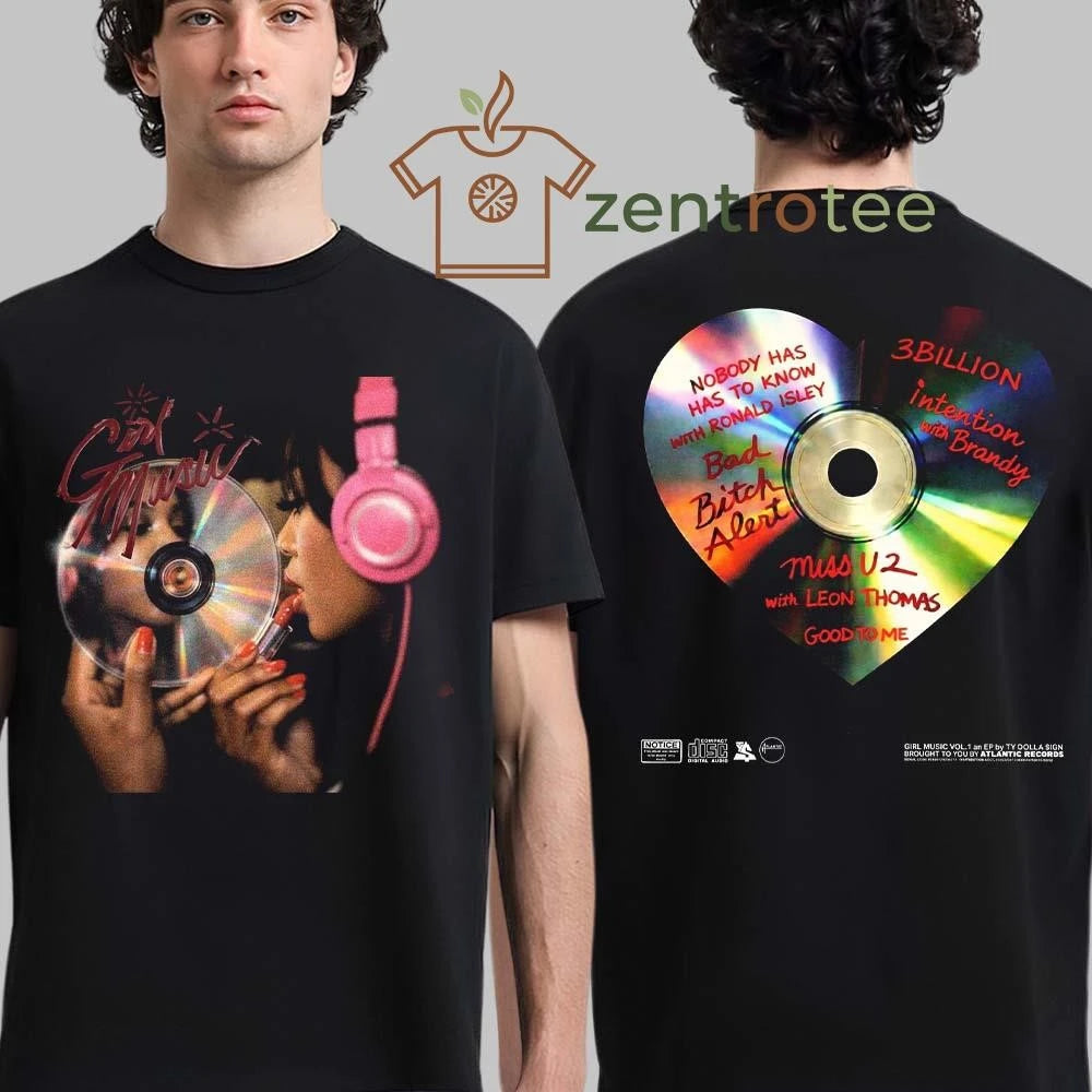 Nice Ty Dolla Sign Girl Music Vol 1 EP Cover Art With Tracklist tee