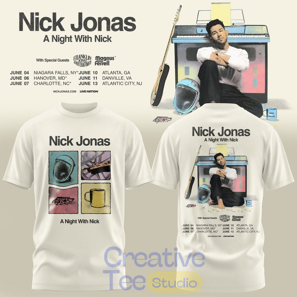 Nick Jonas – A night with Nick Vintage Objects Tour Tee