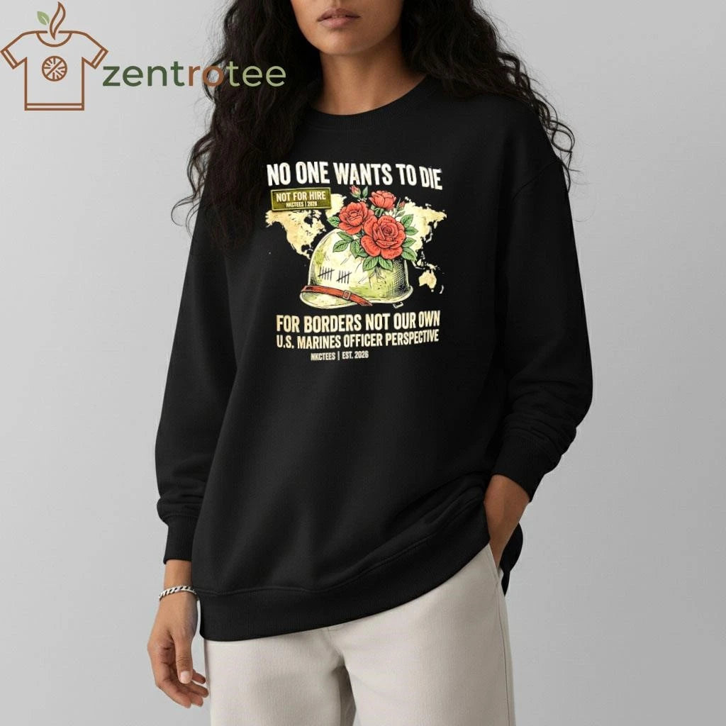 Nkctees No One Wants To Die For Israel T-shirt – Military Vintage Coordinate flowers