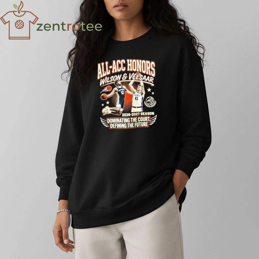 Nkctees Wilson &amp; Veesaar All-ACC Honors 2026 Special Edition Graphic T-Shirt