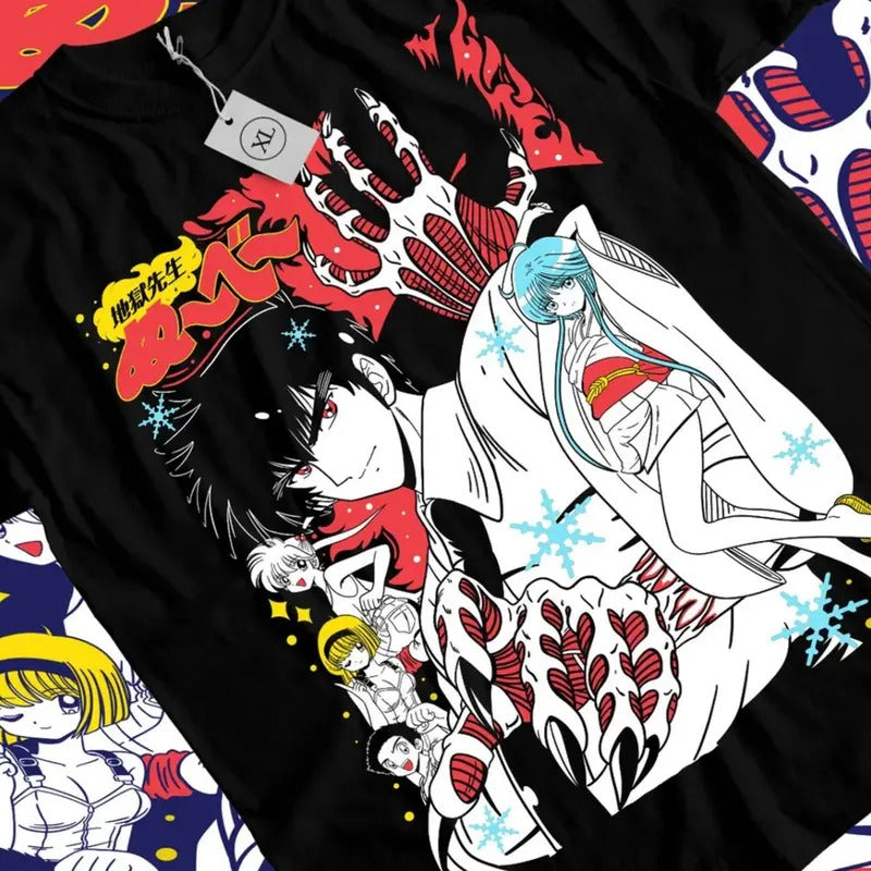 Nube Jigoku Sensei Nube Anime Nueno Meisuke Tamamo Kyosuke Shirt Anime Manga ALL SIZES Anime Lover T-Shirts