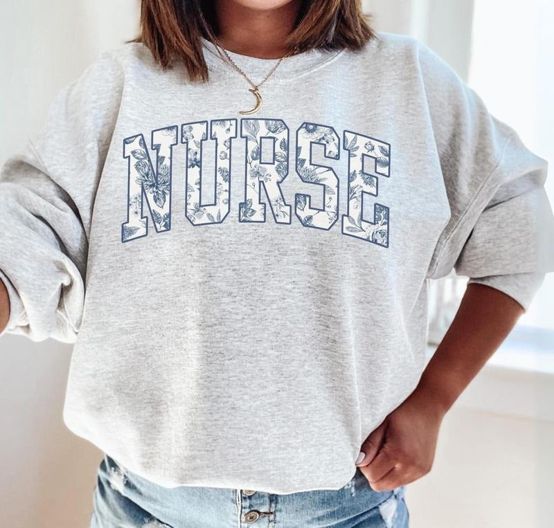 Nurse Floral Nursing Graduation Healthcare Professionals Nurse Appreciation Shirt ER RN Nurse Appreciation T-Shirts
