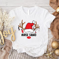 Nurse Squad Shirt Matching Nursing Reindeer Nurse Nursing School Xmas Nurse Team Party T-Shirts