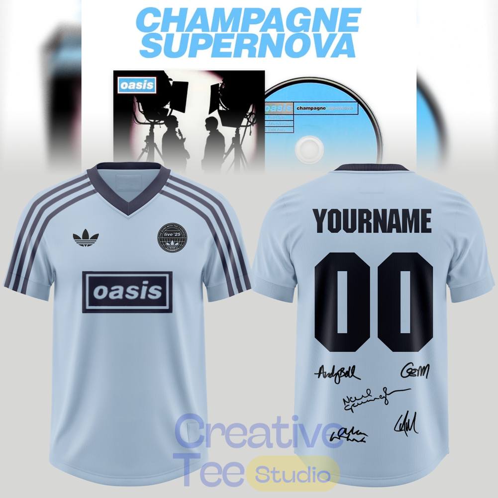 OASIS 30 years of “Champagne Supernova” Football Jersey