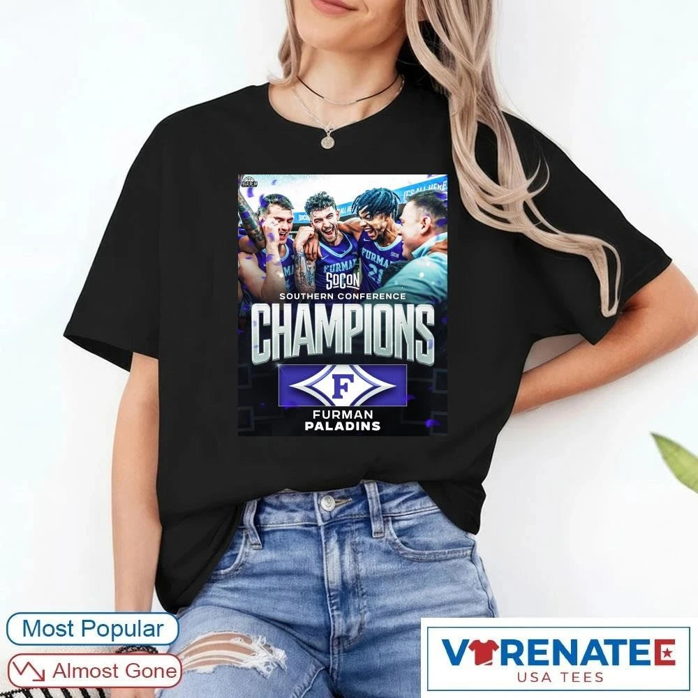 Official 2026 Southern Conference Champions Furman Paladins Poster T-Shirt