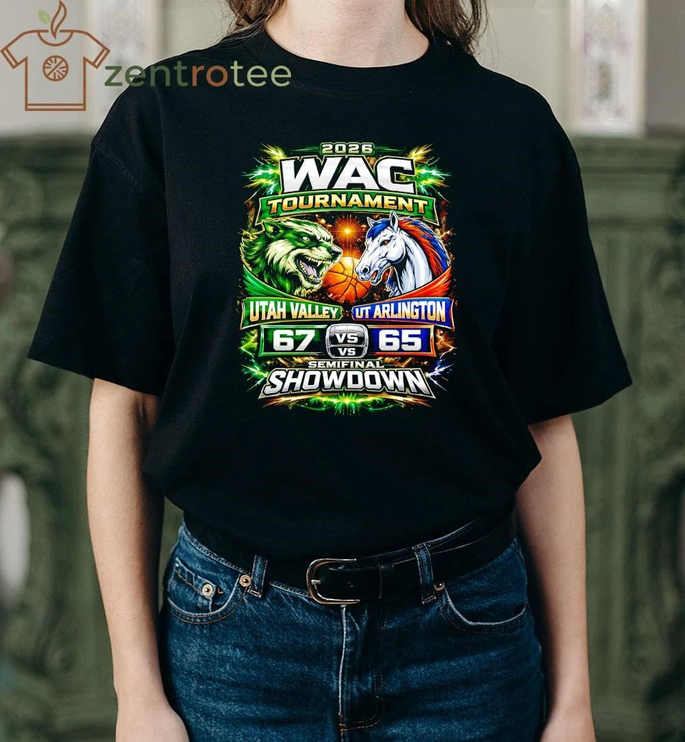 Official 2026 WAC Tournament Utah Valley 67 65 UT Arlington NCAA shirt