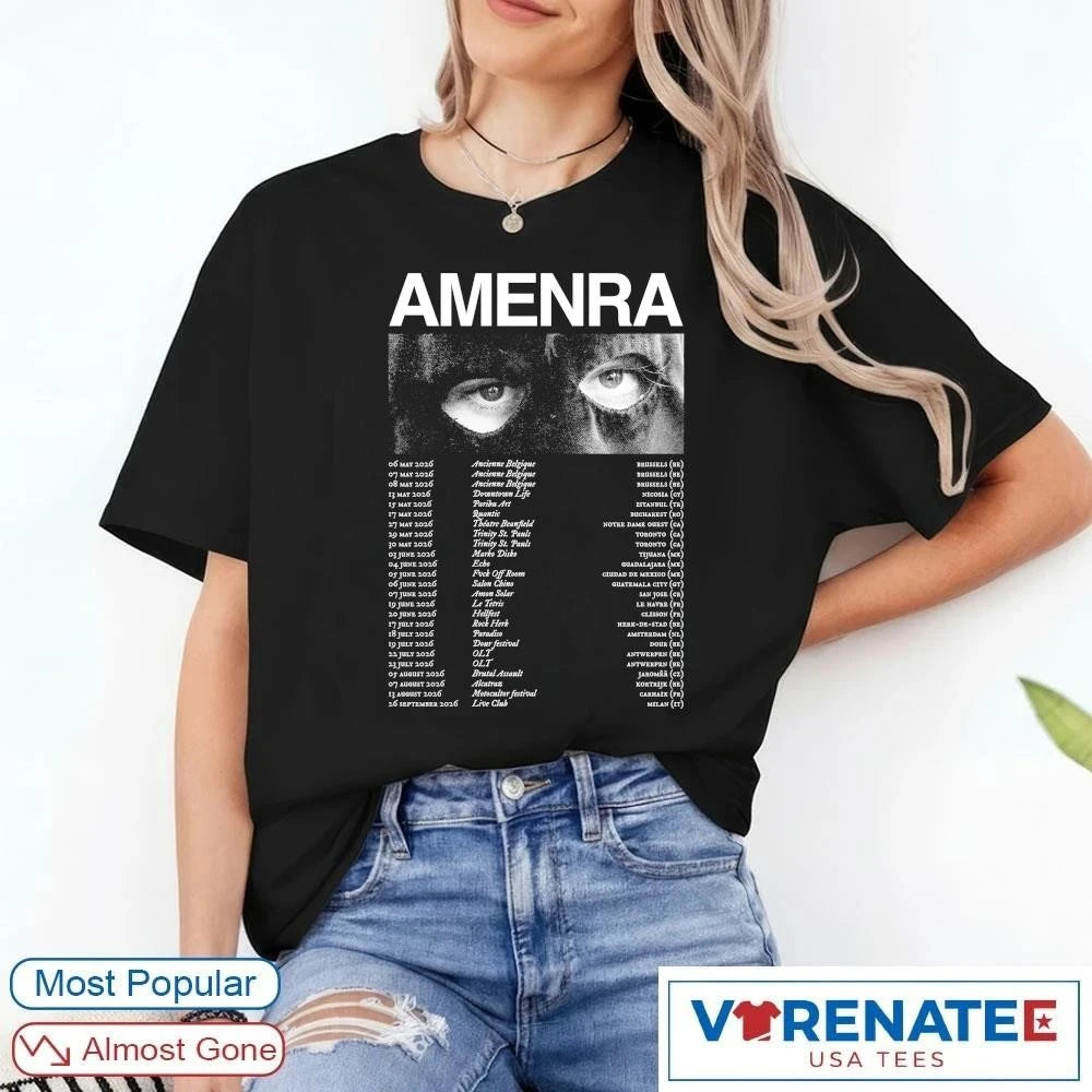 Official Amenra Tour Schedule For 2026 Europe, North America, And Central America T-Shirt