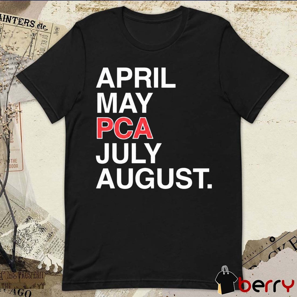 April May PCA July August Pete Crow-Armstrong Chicago Cubs MLB t-shirt