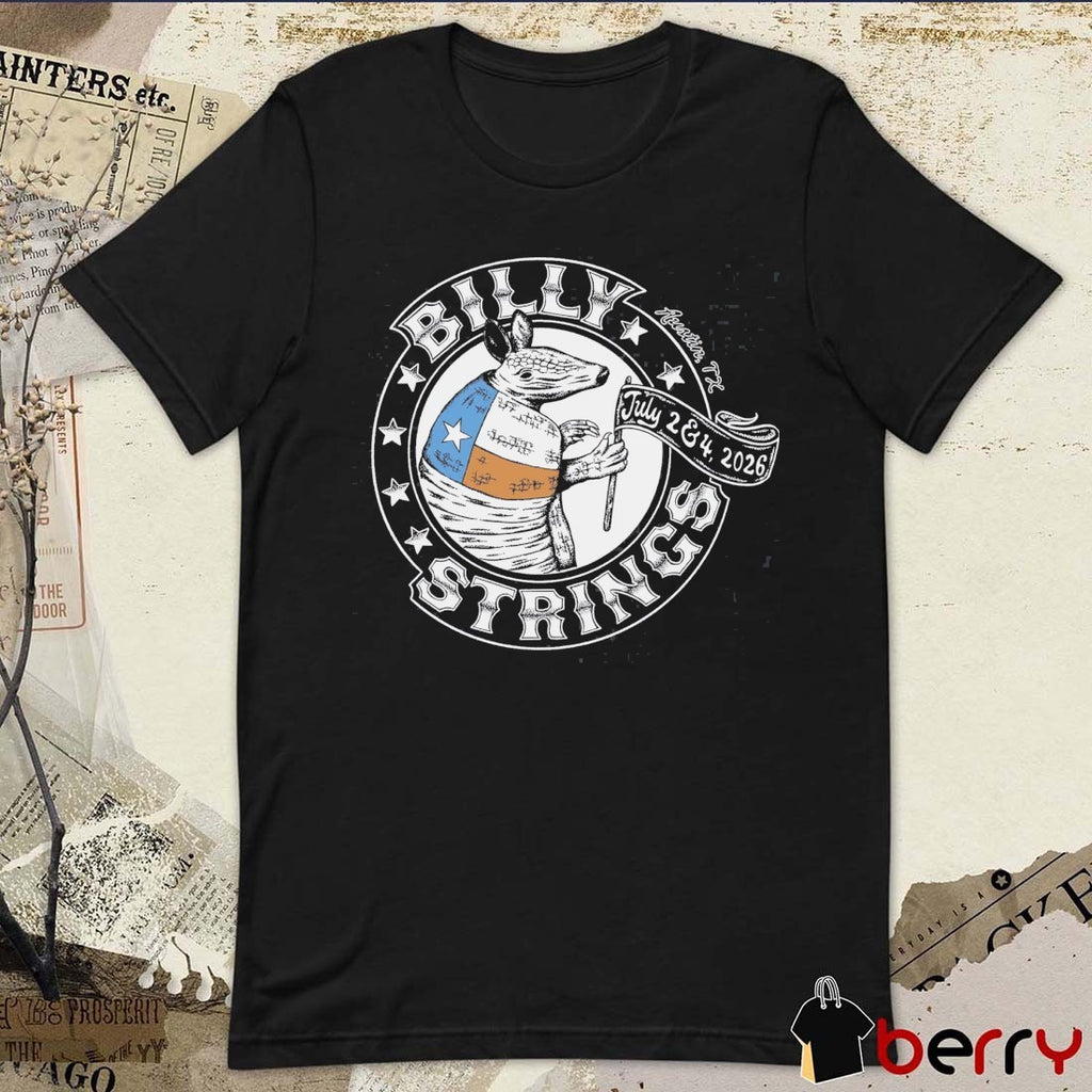 Billy Strings Armadillo with Dates July 2 – 4 2026 Austin Texas t-shirt