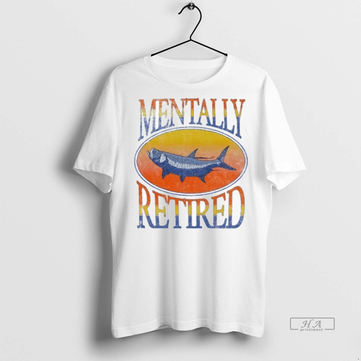 Official Brian Kelley Mentally Retired Fish Shirt