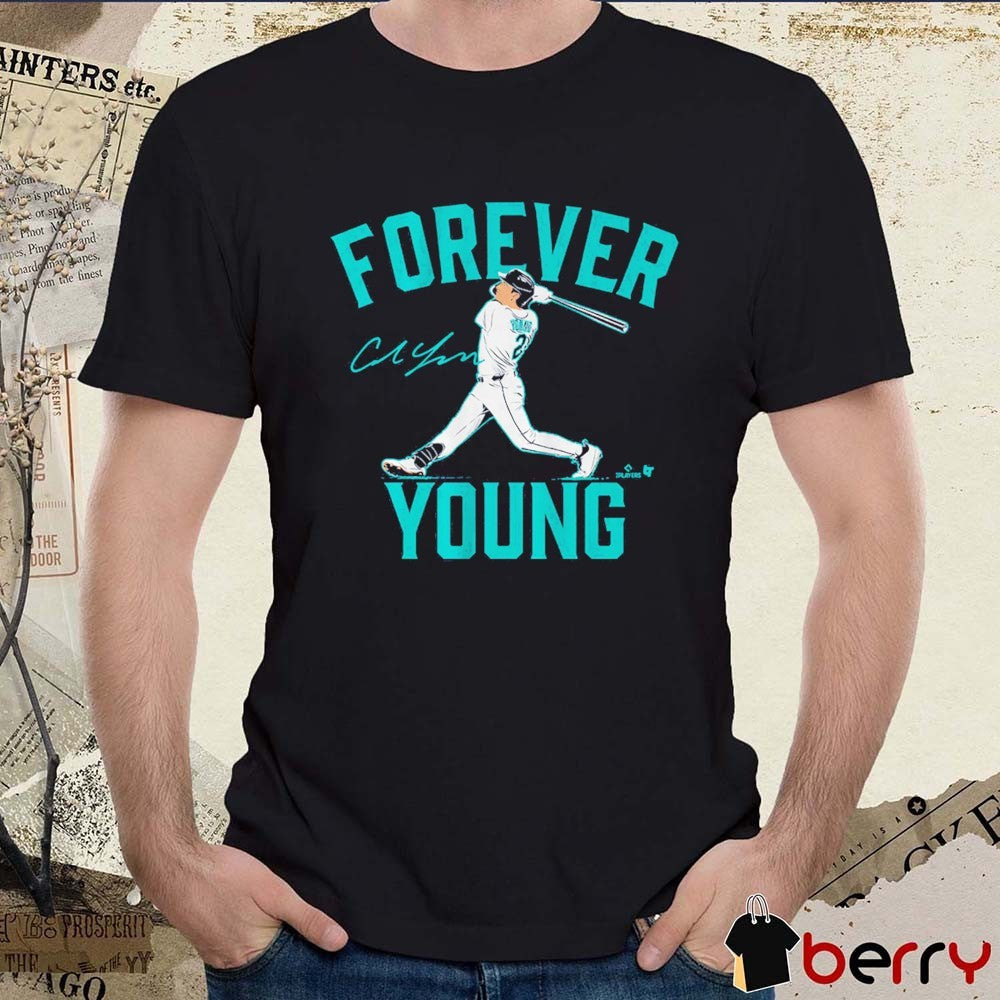 Cole Young Forever Young Seattle Mariners MLB Signature t-shirt