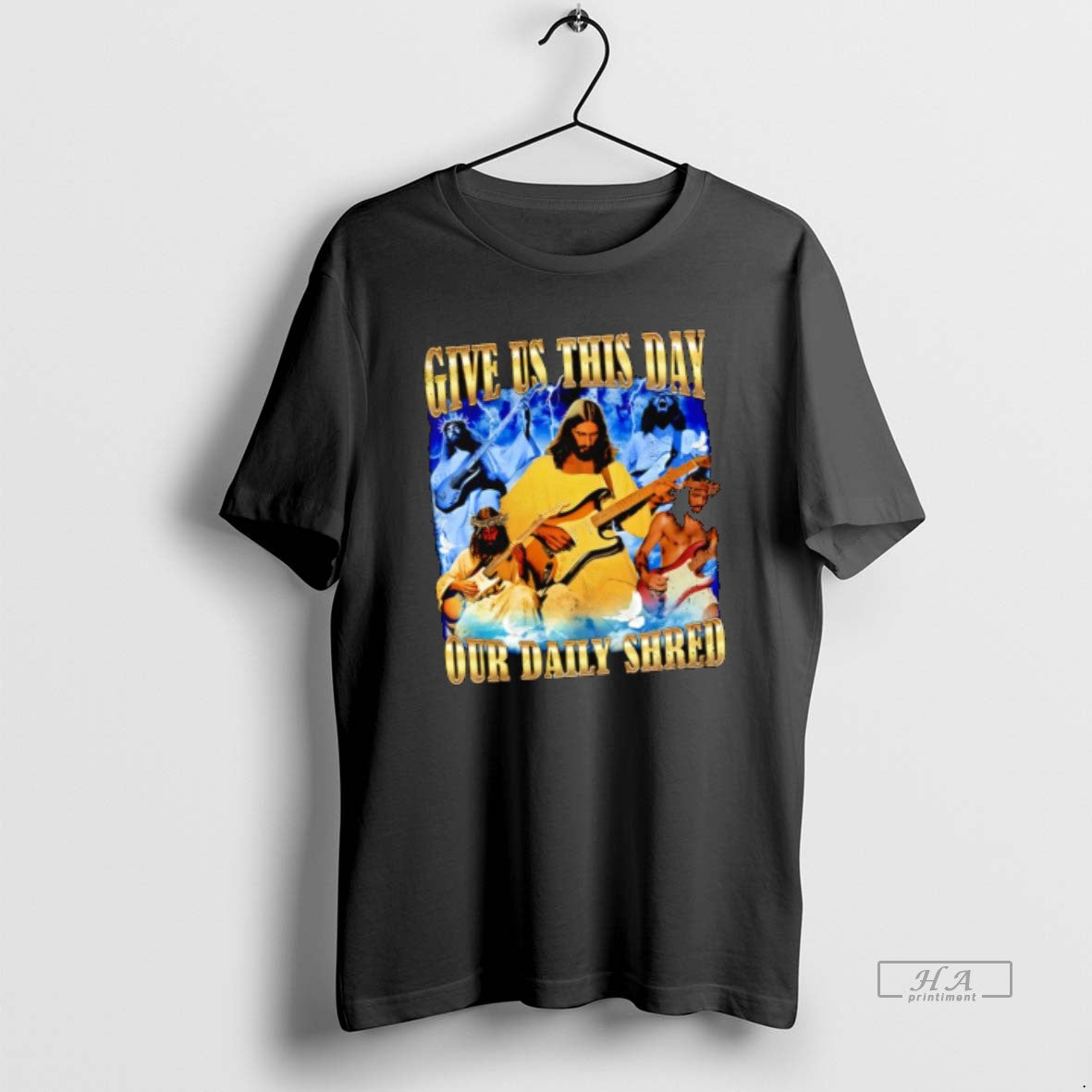Official Give Us This Day Our Daily Bread Jesus Christ Guitars Graphic