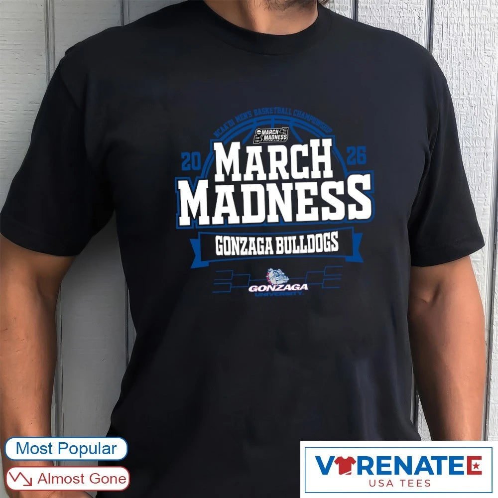 Official Gonzaga Bulldogs 2026 NCAA DI Men’s Basketball Championship March Madness T-Shirt