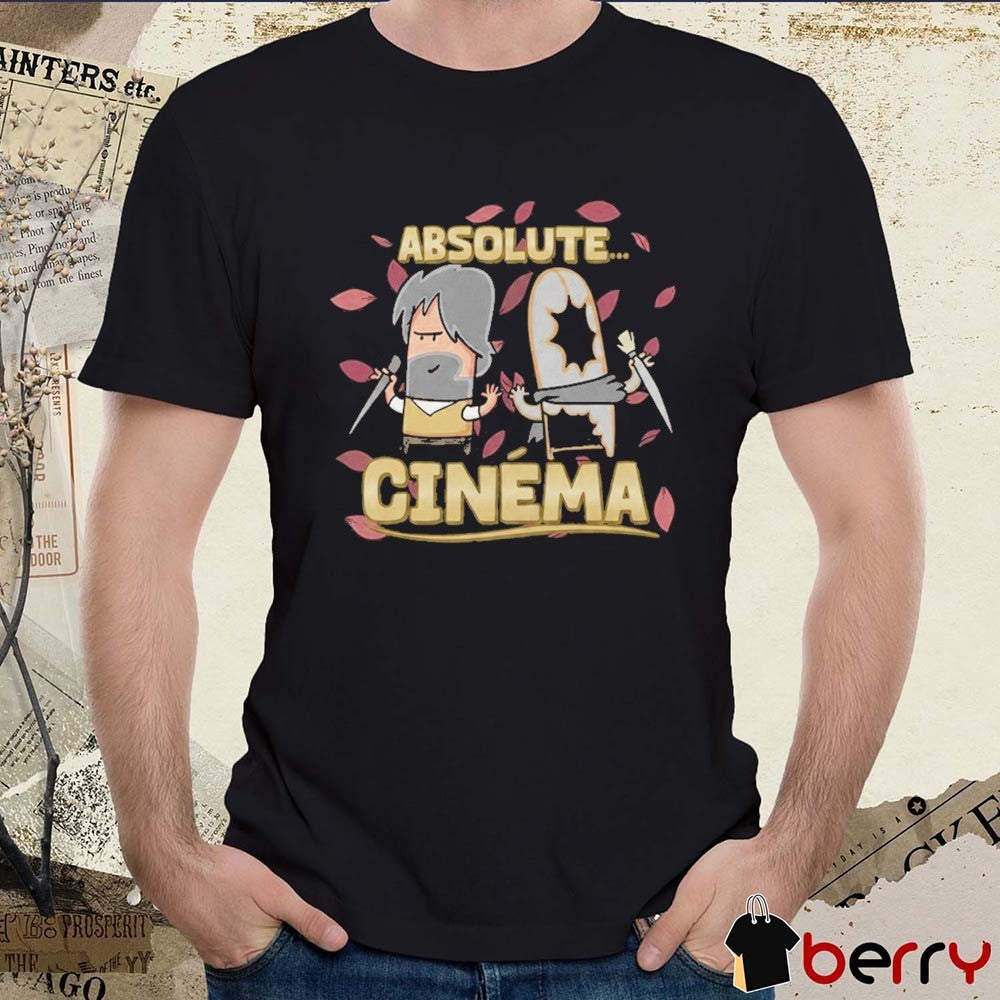 Guillaume Broche Wearing Carbot Animation Absolute Cinema 2026 t-shirt