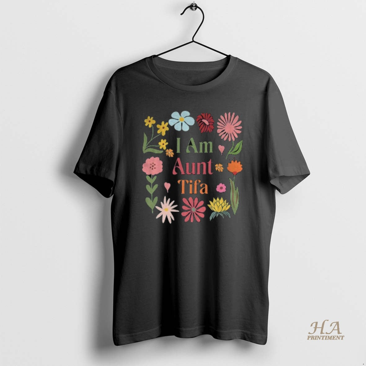 Official I Am Aunt Tifa Anti Trump Floral Vintage