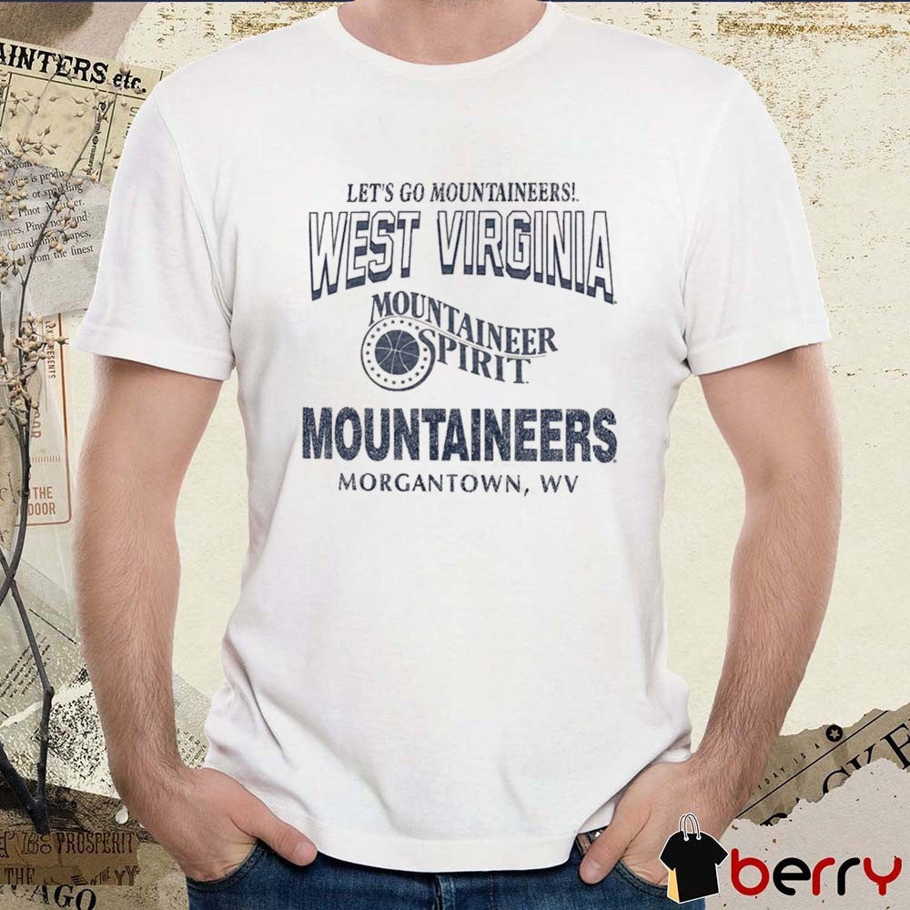 Let’s Go Mountaineers West Virginia Mountaineers Mountaineer Spirit 47 Head On Football Scrum t-shirt