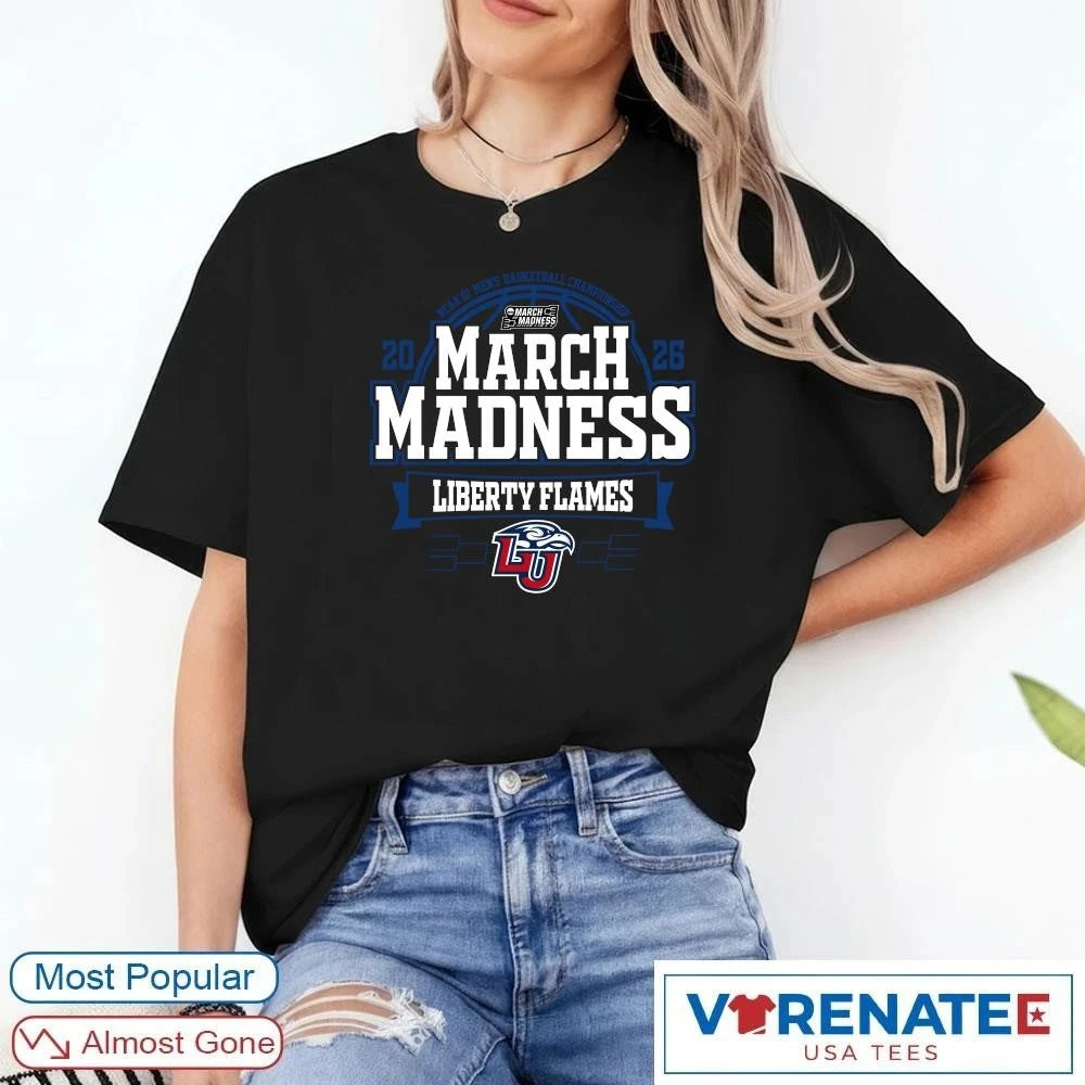 Official Liberty Flames 2026 NCAA DI Men’s Basketball Championship March Madness Bound T-Shirt