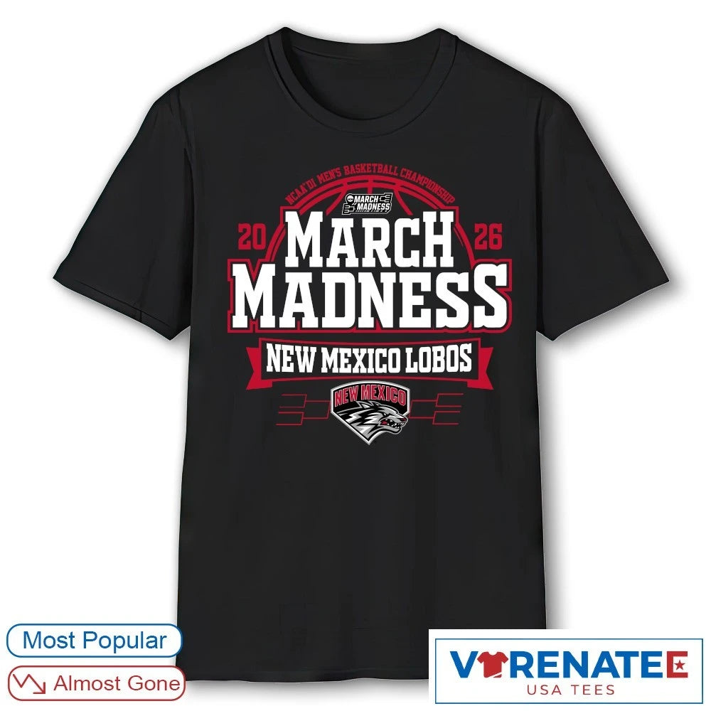 Official New Mexico Lobos 2026 NCAA DI Men’s Basketball Championship March Madness T-Shirt