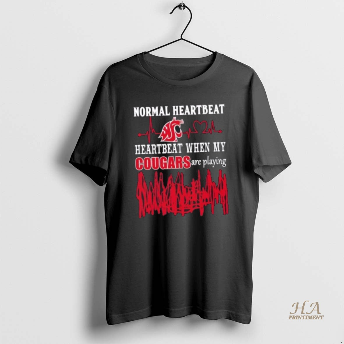 Official Normal Heartbeat Heartbeat When My Washington State Cougars Football Are Playing