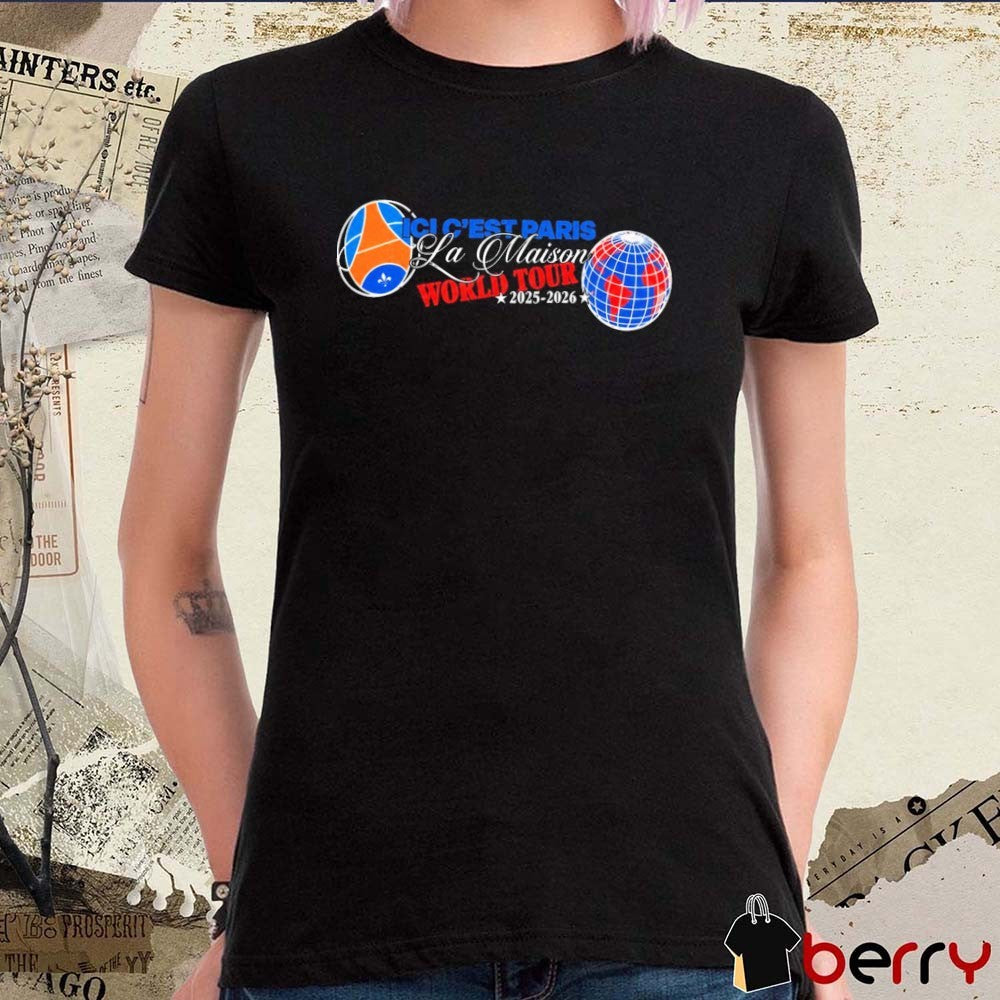 PSG Ici C’est Paris La Maison World Tour 2025-2026 t-shirt