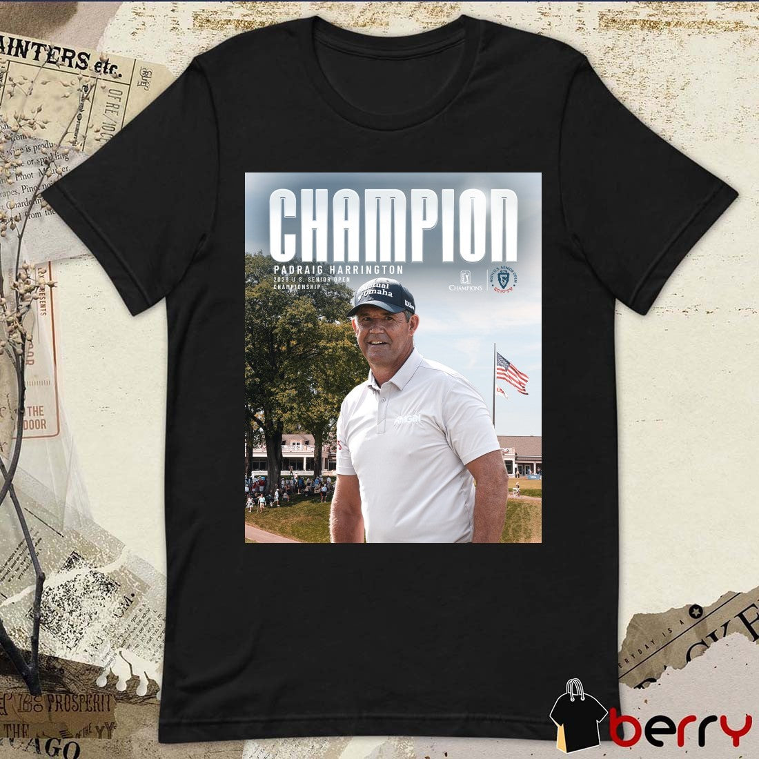 Padraig Harrington Champion 2026 U.S. Senior Open Championship PGA Tour Poster t-shirt