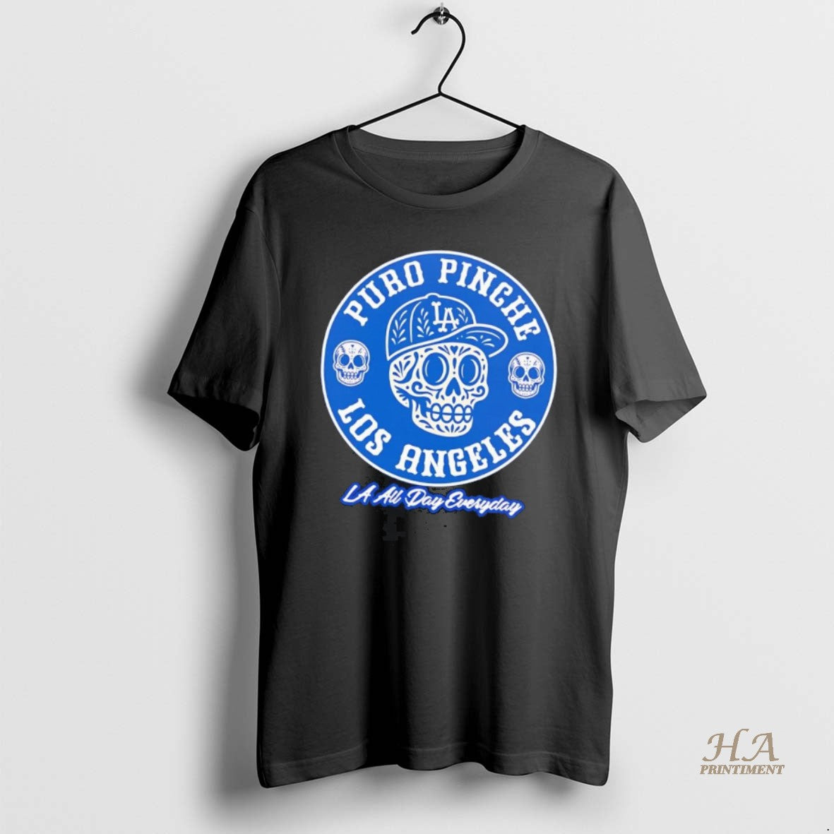Official Puro Pinche Los Angeles Dodgers All Day Everyday Sugar Skull