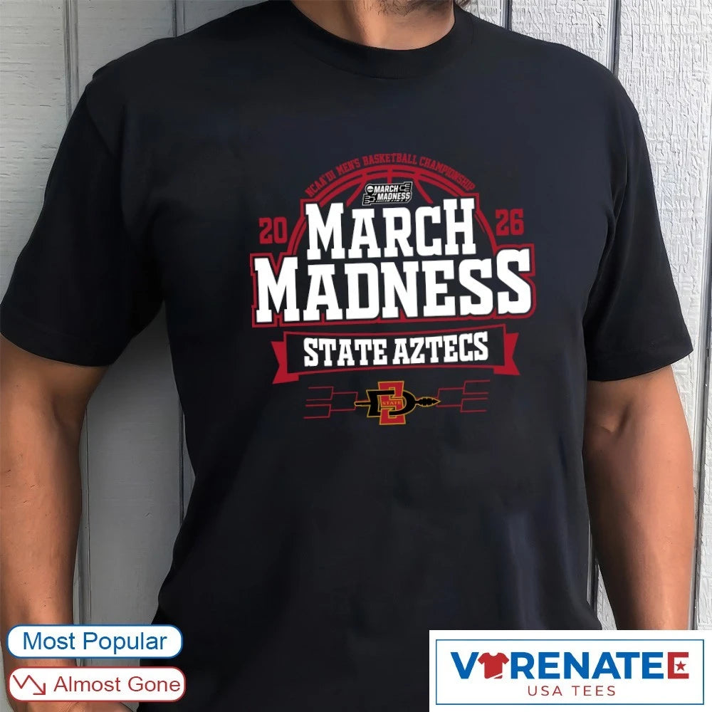 Official San Diego State Aztecs 2026 NCAA DI Men’s Basketball Championship March Madness T-Shirt