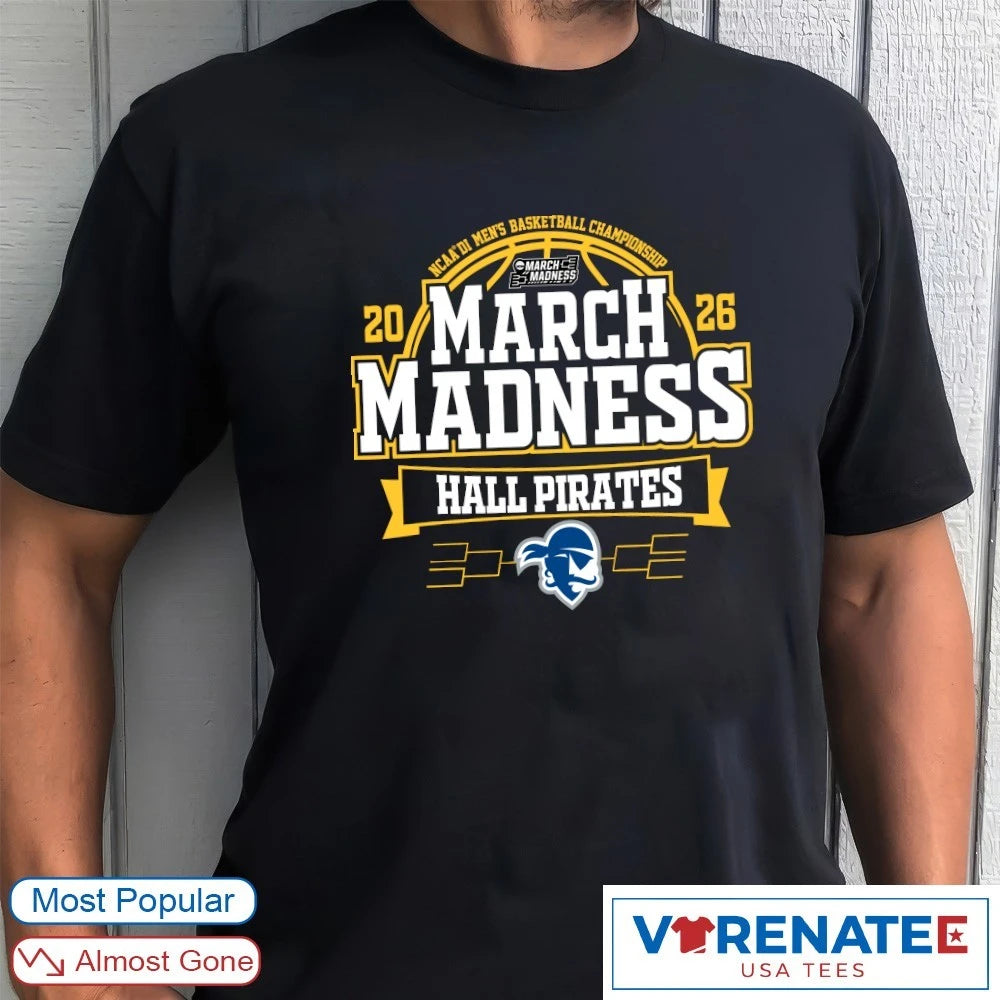 Official Seton Hall Pirates 2026 NCAA DI Men’s Basketball Championship March Madness T-Shirt