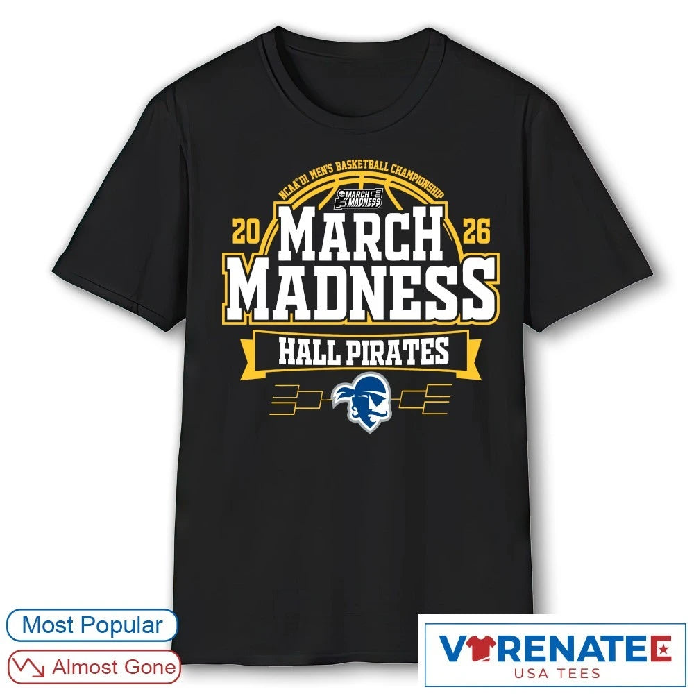 Official Seton Hall Pirates 2026 NCAA DI Men’s Basketball Championship March Madness T-Shirt