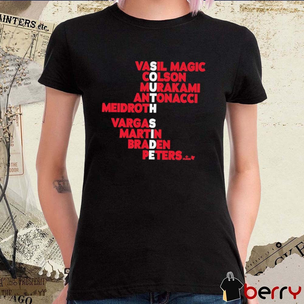 South Side Baseball Names 2026 Vasil Magic Colson Murakami Antonacci Meidroth Vargas Martin Braden Peters t-shirt