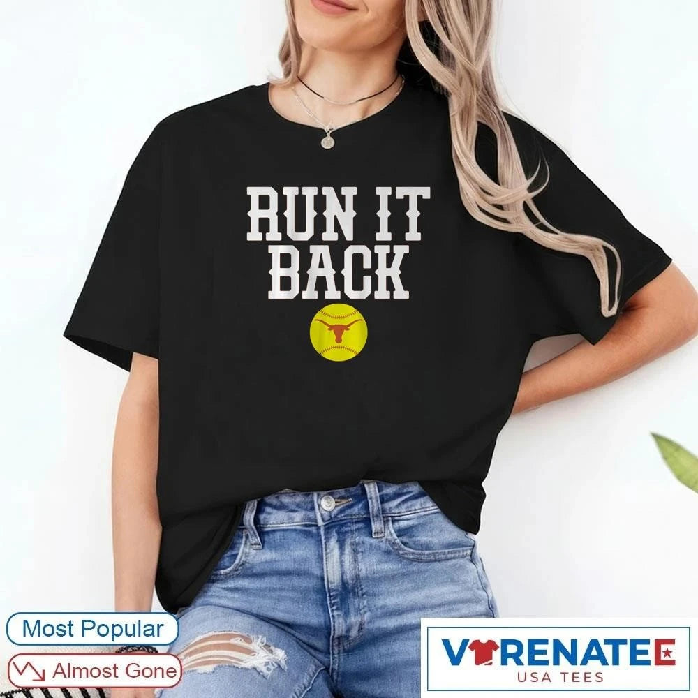 Official Texas Longhorns Softball Run It Back 2026 T-Shirt