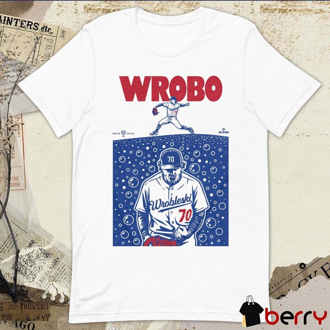 Wrobo Shark Justin Wrobleski Los Angeles Dodgers MLB t-shirt