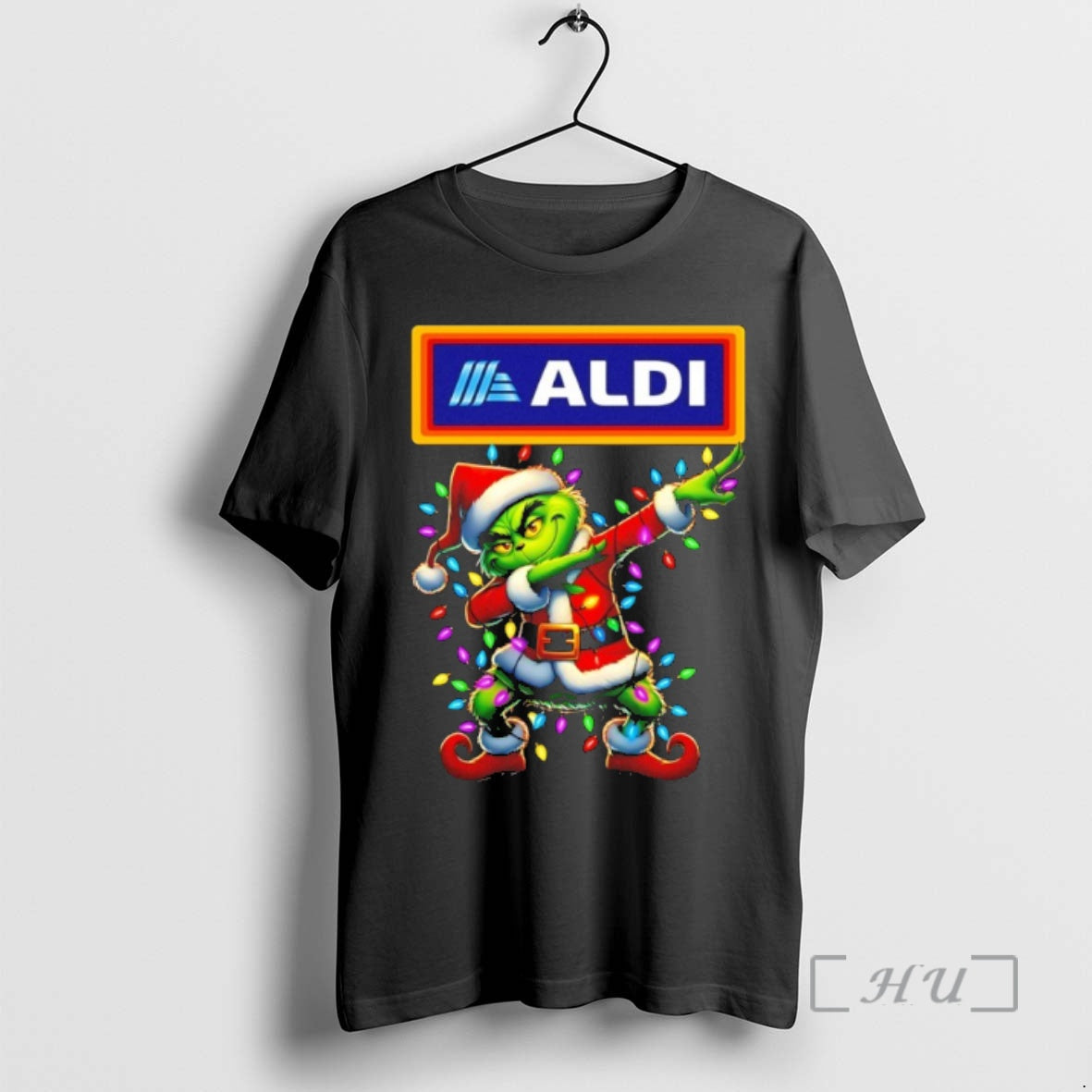 Officials Aldi X Grinch Dabbing Christmas 2025 T Shirt Sweater