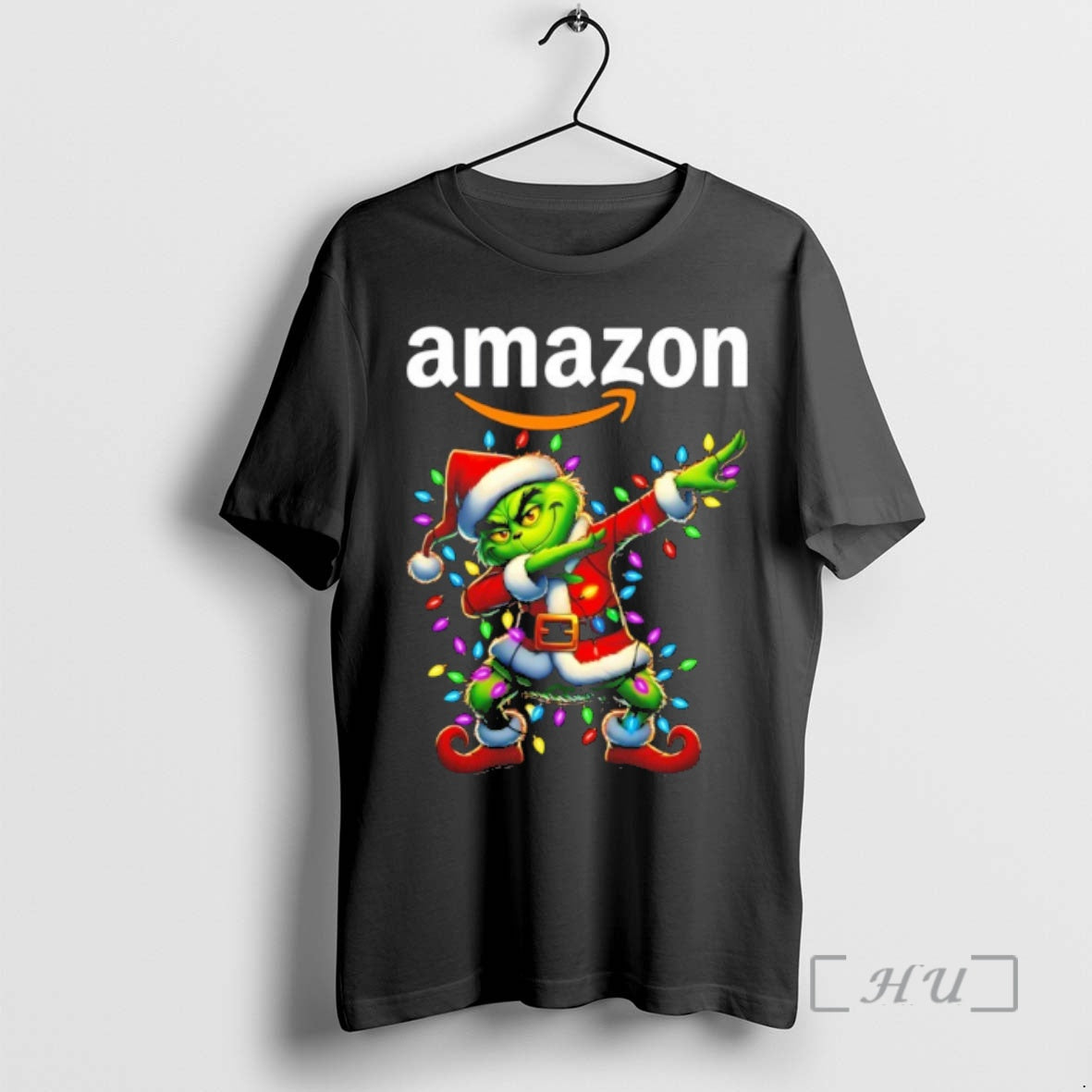 Officials Amazon X Grinch Dabbing Christmas 2025 T Shirt Sweater