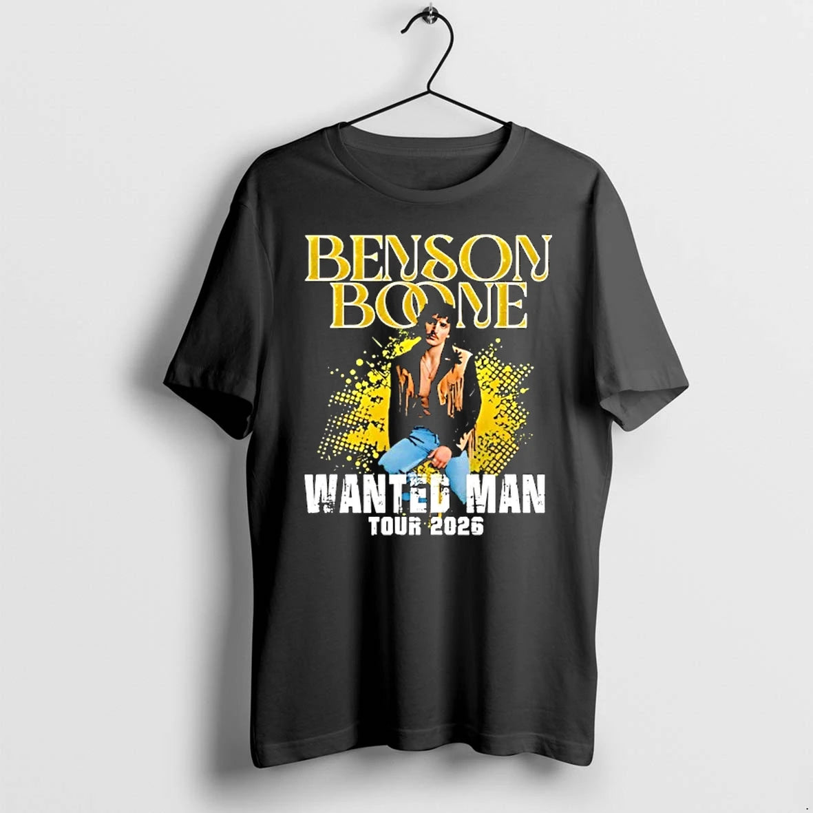 Officials Benson Boone Wanted Man Tour 2026 Concert Premium T Shirt