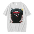 Officials Bijan Robinson Atlanta Falcons Name Number Pose Signature Premium T Shirt