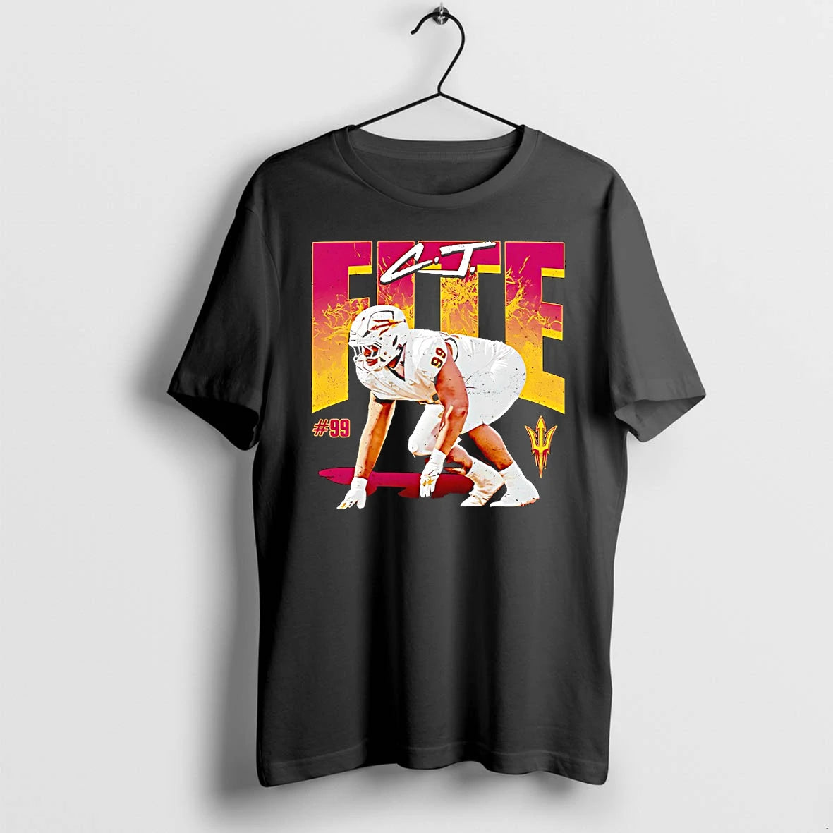 Officials Cj Fite Number 99 Of Arizona State Sun Devils Ncaa Football Graphic
