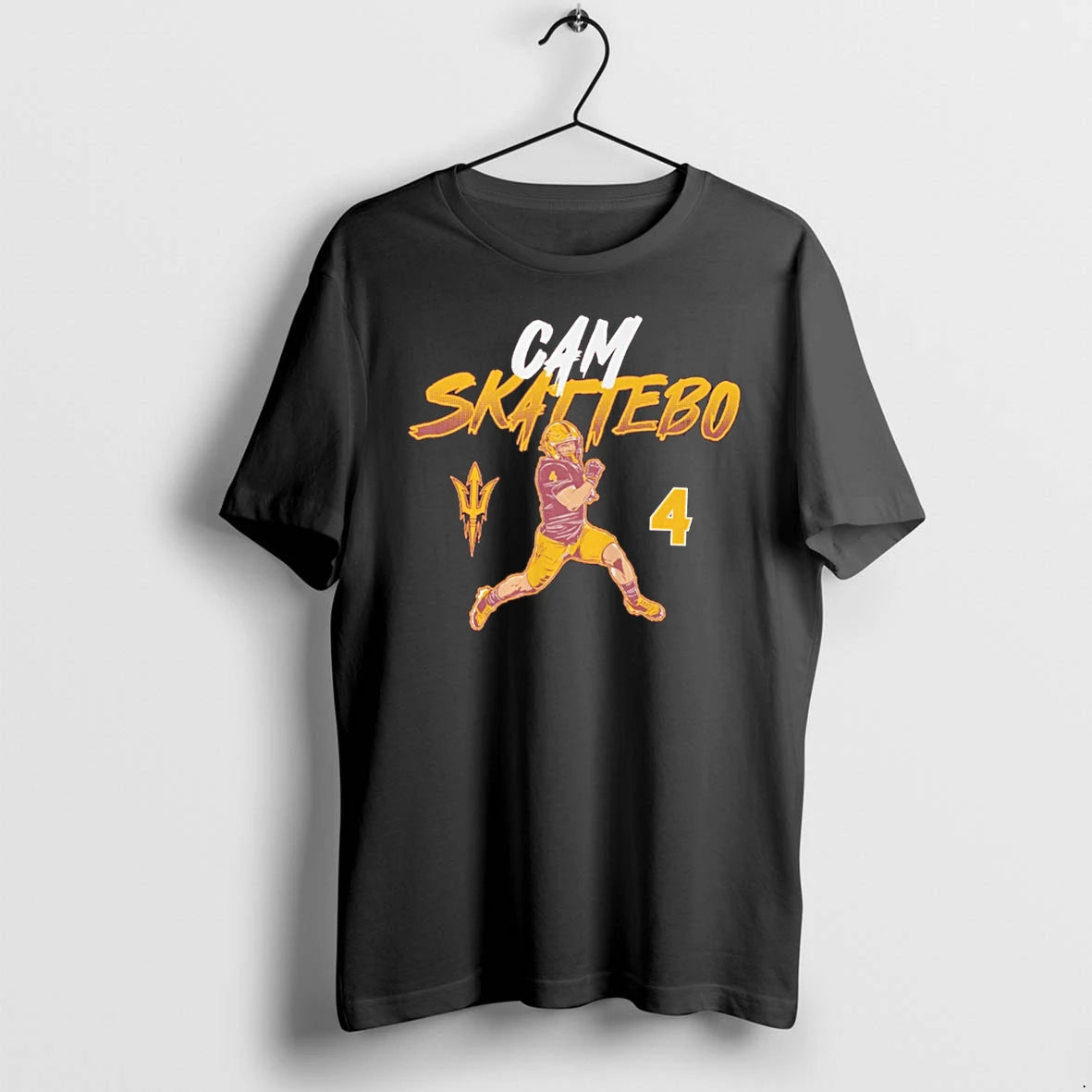 Officials Cam Skattebo Asu Sun Devil Name And Number Pose Tee Premium T Shirt